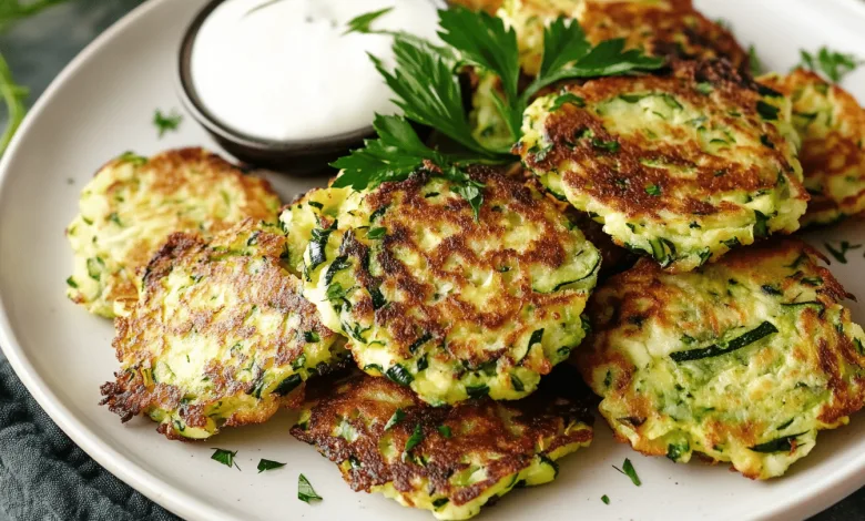 Crispy Zucchini Fritters Crispy Zucchini Fritters
