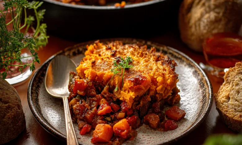 Vegan Butternut Squash Candy Potato Shepherd’s Pie Vegan Butternut Squash Candy Potato Shepherd’s Pie